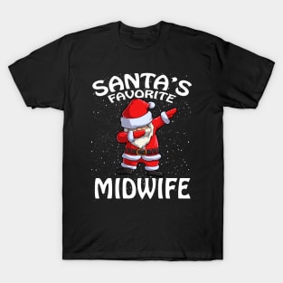 Santas Favorite Midwife Christmas T-Shirt